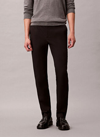 Calvin Klein Normal Bel Normal Paça Normal Siyah Erkek Pantolon LV04LD613GUB1_SLIM SATEEN CHINO TRO
