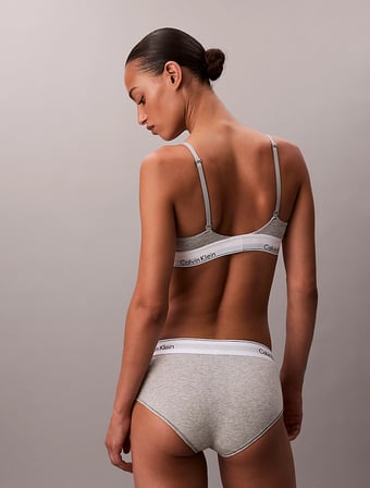 CALVIN KLEIN Kadın Marka Logolu Şık Tasarımlı Günlük Kullanıma Uygun Gri Sütyen LV00QF8498 P7A