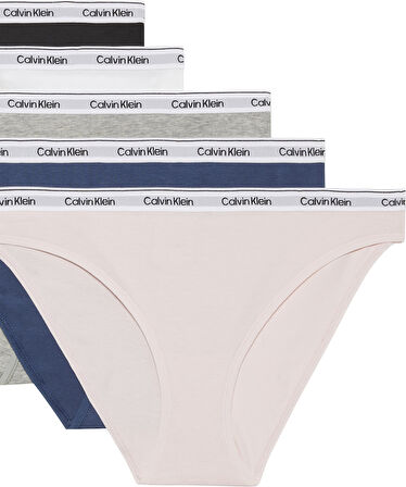 CALVIN KLEIN Kadın Marka Logolu Elastik Bantlı Günlük Kullanıma Uygun Mavi Külot 000QD5208E 31V