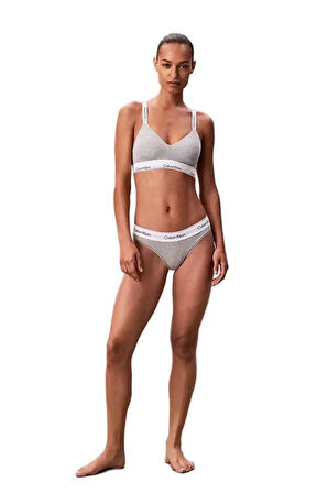 Calvin Klein Kadın Gri Lightly Lined Bralette Sütyen LV00QF8504