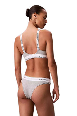 Calvin Klein Kadın Gri Lightly Lined Bralette Sütyen LV00QF8504