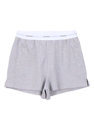 Calvin Klein Gri Kadın Pijama Alt LOGO JERSEY SHORT