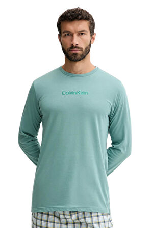 Calvin Klein Erkek Yeşil T-Shirt 000NM2771E 