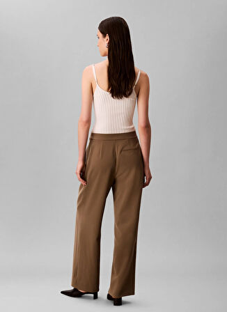 Calvin Klein Yüksek Bel Standart Sarı Kadın Pantolon LV040WL673VFB