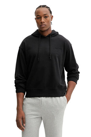 Calvin Klein Erkek Siyah Hoodie Uzun Kollu Kapüşonlu Sweatshirt LV00NM2930