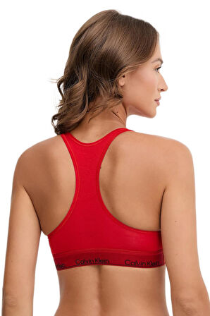 Calvin Klein Kadın Kırmızı Desteksiz Bralette Sütyen LV00QF8547