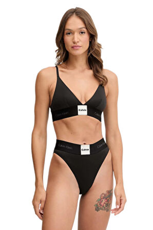 Calvin Klein Kadın Siyah Yüksek Bel Külot LV00QF8611
