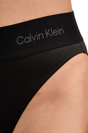Calvin Klein Kadın Siyah Yüksek Bel Külot LV00QF8611