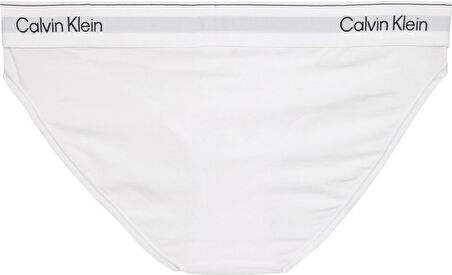 CALVIN KLEIN Kadın Marka Logolu Elastik Bel Bantlı Beyaz Külot LV00QF8520 100
