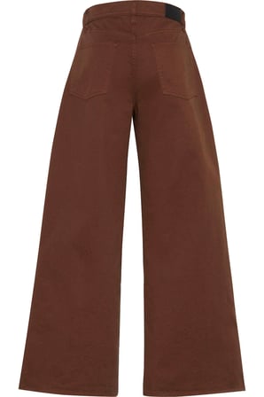 SUPER WIDE 5 PKT PANT Kahverengi Kadın Pantolon