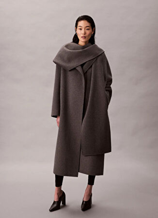 Calvin Klein Gri Kadın Kaban LV044D555GPSH