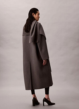 Calvin Klein Gri Kadın Kaban LV044D555GPSH