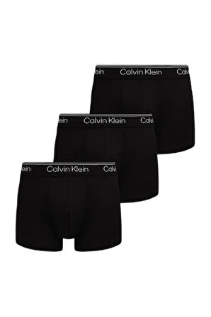 Calvin Klein Erkek Siyah Low Rise Trunk Boxer 3’lü Paket LV00NB4409