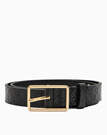 Calvin Klein Logo Desenli 25mm Kadın Kemer | 70 Cm