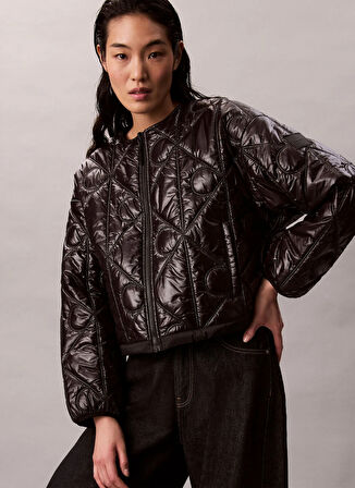 Calvin Klein Jeans Siyah Kadın Standart Mont LV044D511GUB1