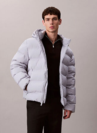 Calvin Klein Gri Erkek Mont LV04LD517GWCP_LS QUILTED BONDED CHA