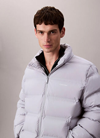 Calvin Klein Gri Erkek Mont LV04LD517GWCP_LS QUILTED BONDED CHA