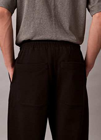 Calvin Klein Normal Bel Normal Siyah Erkek Eşofman Altı LV04LD239GUB1_PREMIUM TERRY CK EMBL