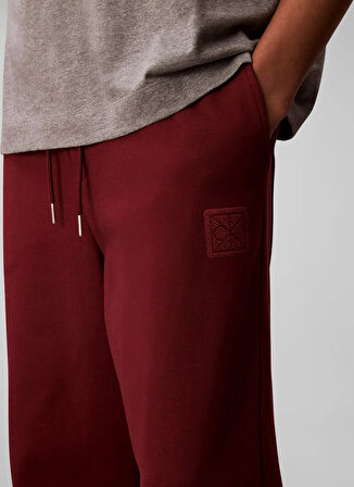 Calvin Klein Normal Bel Normal Kırmızı Erkek Eşofman Altı LV04LD239GWCV_PREMIUM TERRY CK EMBL