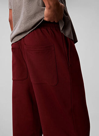 Calvin Klein Normal Bel Normal Kırmızı Erkek Eşofman Altı LV04LD239GWCV_PREMIUM TERRY CK EMBL