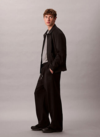 Calvin Klein Normal Bel Normal Siyah Erkek Eşofman Altı LV04LD239GUB1_PREMIUM TERRY CK EMBL