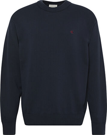 CALVIN KLEIN Erkek Marka Logo Nakışlı Yuvarlak Yaka Şık Görünüşlü Günlük Kullanıma Uygun Lacivert Kazak LV04RC309G CEF