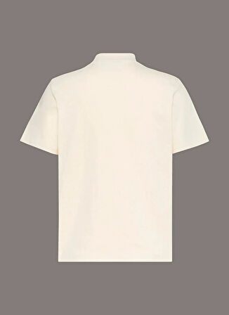 Calvin Klein Jeans Bisiklet Yaka Krem Erkek T-Shirt LV04RD253G67U SS GIFT GIVING 20S EA