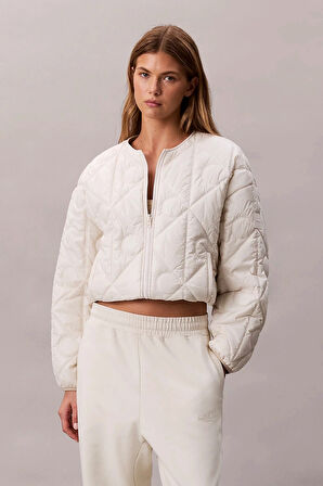 Calvin Klein Jeans Logolu Kapitone Astarlı Kadın Ceket LV044D511G-67U