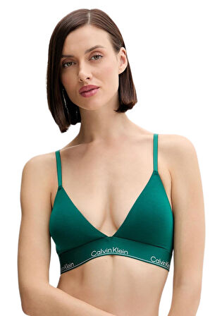 Calvin Klein Kadın Yeşil Üçgen Bralet Sütyen LV00QF8498