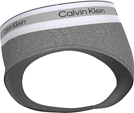 CALVIN KLEIN Kadın Marka Logolu Elastik Bel Bantlı Gri Külot LV00QF8522 P7A