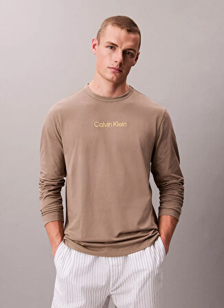 Calvin Klein Kahve Erkek T-Shirt 000NM2771EWD6