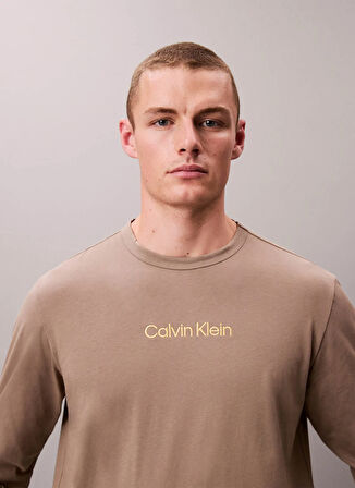 Calvin Klein Kahve Erkek T-Shirt 000NM2771EWD6