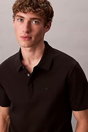 Erkek Regular Fit Interlok Pamuklu Polo T-Shirt - Siyah | S