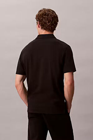 Erkek Regular Fit Interlok Pamuklu Polo T-Shirt - Siyah | XL