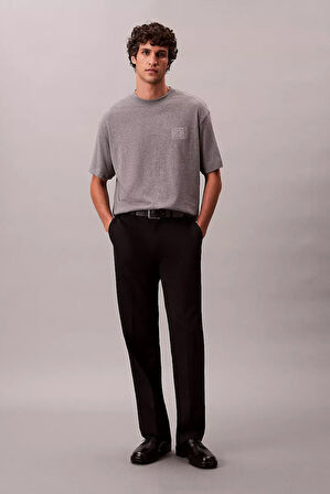 Erkek Regular Fit Amblem Logolu T-Shirt - Gri | M