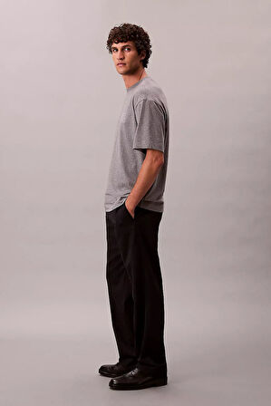 Erkek Regular Fit Amblem Logolu T-Shirt - Gri | XL