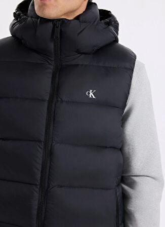 Calvin Klein Jeans Siyah Erkek Yelek LV04RD531GUB1 SVLS NYLON ZIP OFF HO
