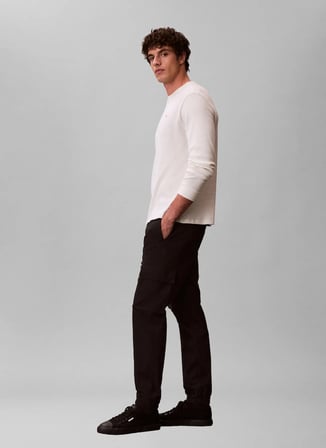 Calvin Klein Jeans Siyah Erkek Kargo Pantolon LV04RD608GUB1 SKINNY COMFORT COTTO