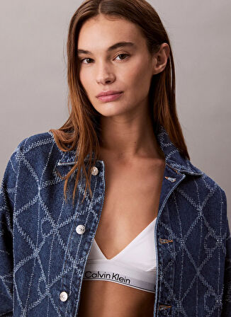 Calvin Klein Jeans Standart Mavi Kadın Ceket LV047D749GYY2