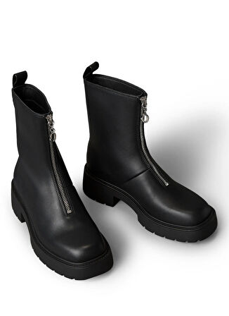 Calvin Klein Deri Siyah Kadın Bot YW0YW01907BEH