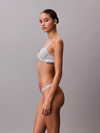 CALVIN KLEIN Kadın Marka Logolu Şık Tasarımlı Günlük Kullanıma Uygun Gri Sütyen LV00QF8499 P7A