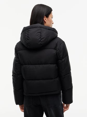 TOMMY HILFIGER Kadın Marka Logolu Günlük Kullanıma Uygun Siyah Mont DW0DW21625 BDS