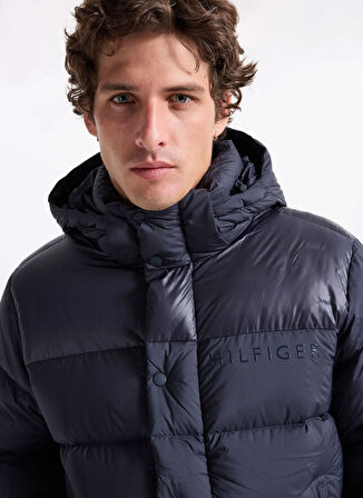 Tommy Hilfiger Mavi Erkek Mont MW0MW40613DW5_MIX DOWN HOODED PUFFE