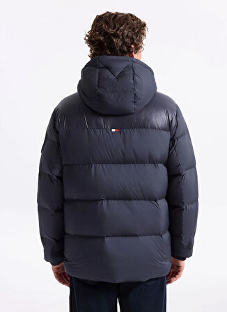 Tommy Hilfiger Mavi Erkek Mont MW0MW40613DW5_MIX DOWN HOODED PUFFE