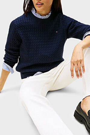 Tommy Hilfiger Kadın Kazak WW0WW44993 0ZZ