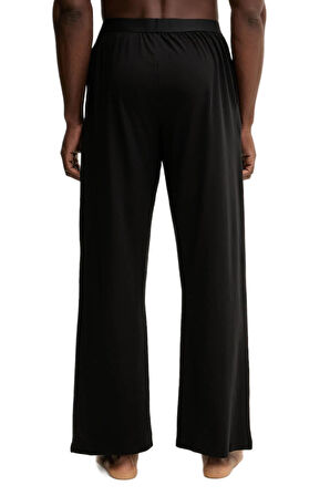 Tommy Hilfiger Erkek Siyah Rahat Jersey Eşofman Altı UM0UM03654