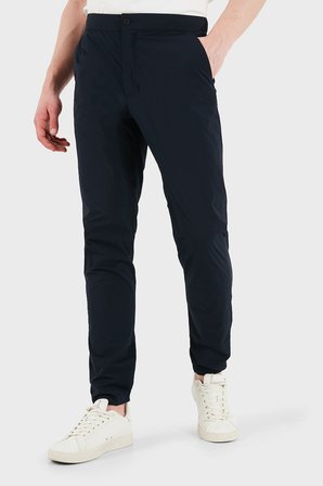 Tommy Hilfiger Pamuk Karışımlı Tapered Fit Normal Bel Pantolon Erkek PANTOLON MW0MW41777 DW5 LACİVERT