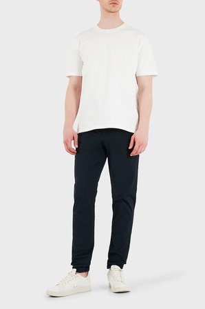 Tommy Hilfiger Pamuk Karışımlı Tapered Fit Normal Bel Pantolon Erkek PANTOLON MW0MW41777 DW5 LACİVERT