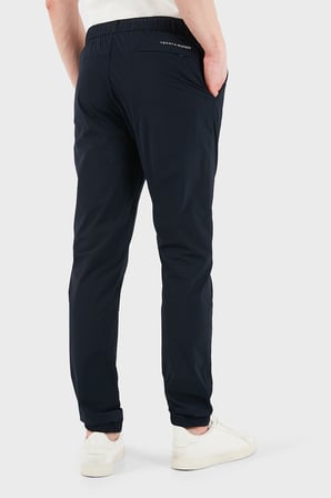 Tommy Hilfiger Pamuk Karışımlı Tapered Fit Normal Bel Pantolon Erkek PANTOLON MW0MW41777 DW5 LACİVERT