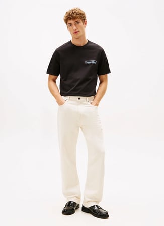 Tommy Hilfiger Siyah Erkek T-Shirt MW0MW41465BDS_COAST PHOTO PRINT TEE